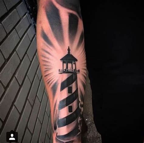 Forearm Lighthouse Tattoo By The Black Pearl Lighthouse Tattoo Men