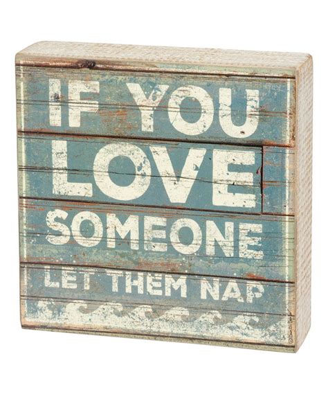 Look At This Zulilyfind Blue Distressed Let Them Nap Box Sign By