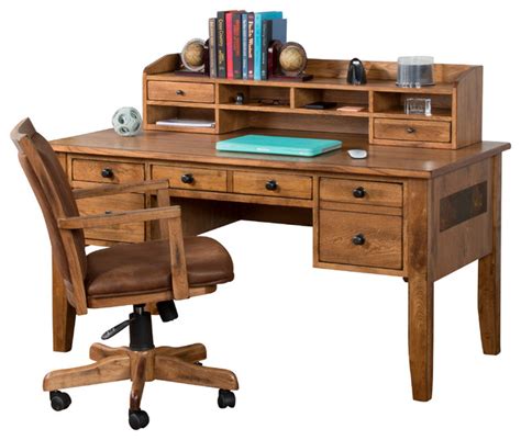 Sedona Writing Desk With Hutch Traditional Desks And Hutches By