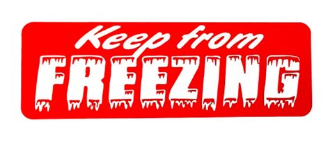 Keep From Freezing Stickers 1x3 500 Labels Labels And More Inc