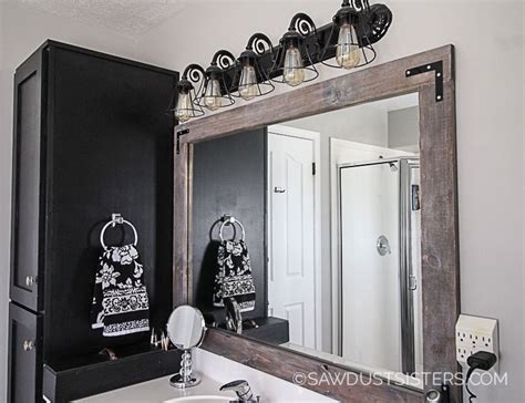 Diy Stick On Mirror Frame Bathroom Mirrors Diy Bathroom Wallpaper Stick On Mirror