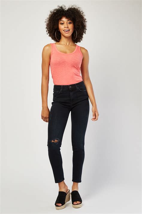 Distressed Low Waist Jeans Just 7