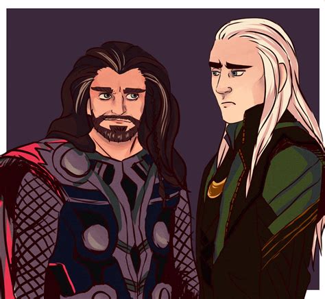 Thorin And Thranduil Thor Crossover By Sibandit On Deviantart