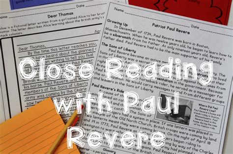 3rd grade overby/ paul revere. Paul Revere Reading Comprehension Paired Passages | Paul ...