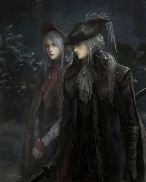 Plain Doll And Lady Maria Of The Astral Clocktower Bloodborne Drawn