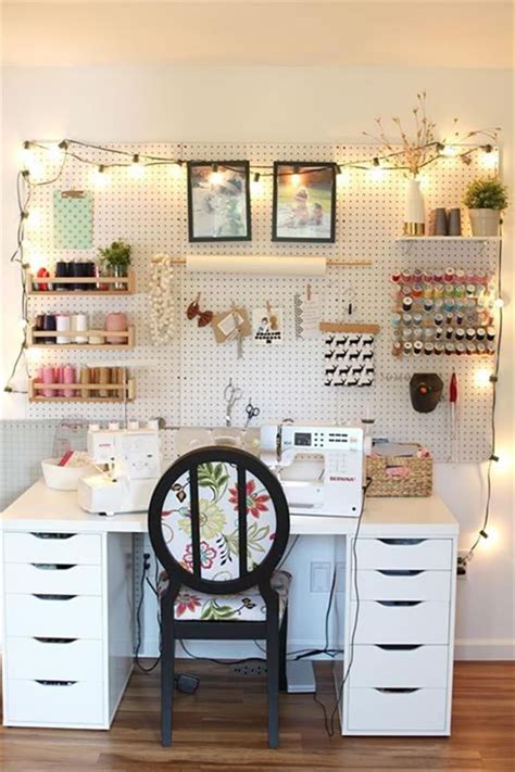 The next area i tackled in my craft room organization project was all of the sewing supplies. 40 Best Craft Rooms Using IKEA Furniture 37 - Craft Home ...
