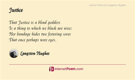 Justice Poem By Langston Hughes