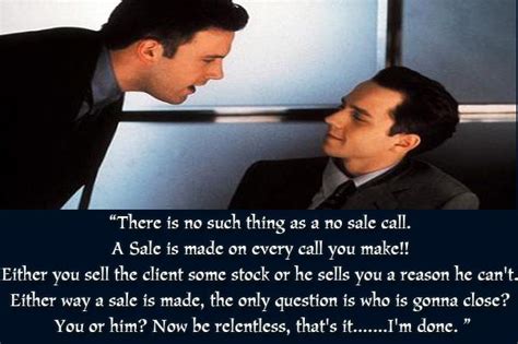 Yes, it happens to quote them a few times and the greed is good/abc. There is no such thing as a no sale call. #boiler room ...