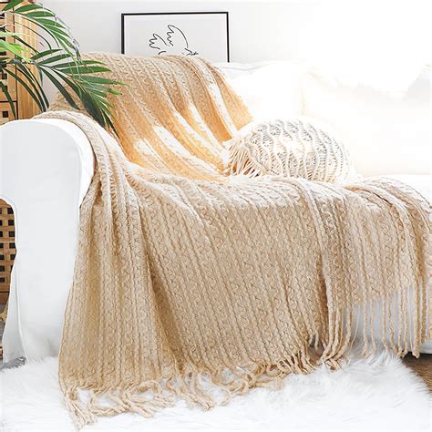 Elegant Lace Knit Throw Blanket Lace Woven Throw Blanket Etsy