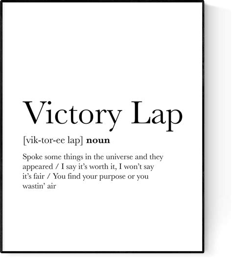 Victory Lap Lyrics Poster Nipsey Hussle Hip Hop Rap