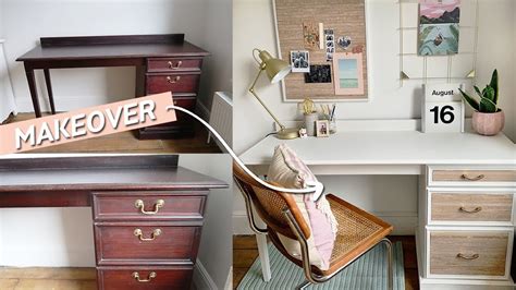 Desk Makeover Diy For Back To School Office Styling Youtube