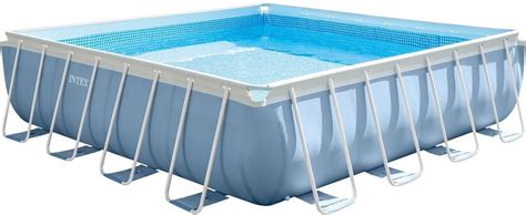 Intex 16 X 16 X 48 Prism Frame Max Above Ground Swimming Pool And
