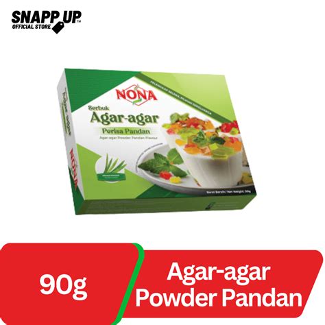 Nona Agar Agar Powder Pandan Flavour 90g Shopee Malaysia
