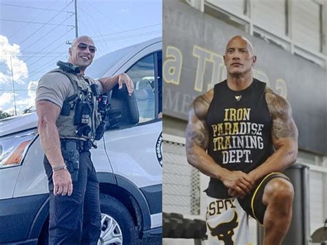 police officer goes viral for resemblance to dwayne johnson ‘why is the rock in this photo