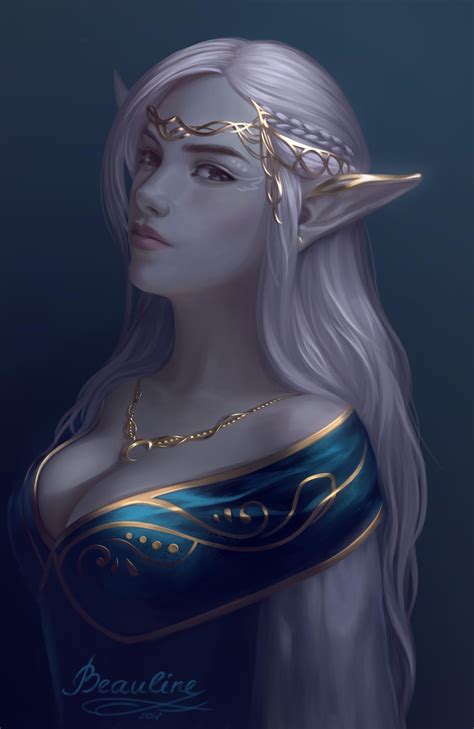 Dark Elf By Beauline On Deviantart