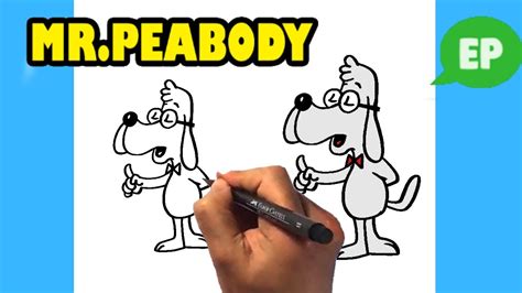 How To Draw Mr Peabody Dog Easy Pictures To Draw Youtube