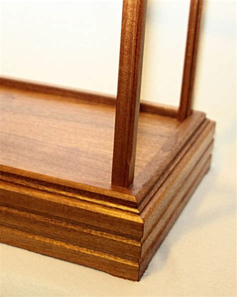 Handmade Mahogany Wood And Glass Display Case Chameleon Woodcrafting