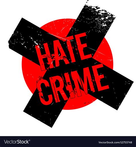 Hate Crime Rubber Stamp Royalty Free Vector Image