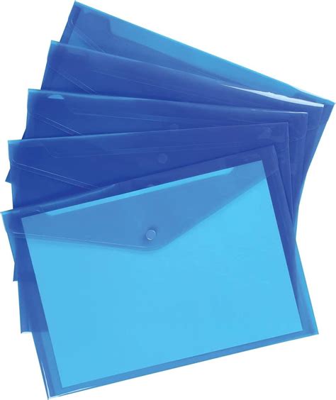 12 File Folders A4 File Folder Blue A4 Blue Document Wallets Folder