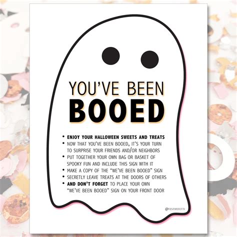 Youve Been Booed Printable Halloween Signs Printable Etsy Canada
