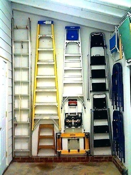 How To Hang A Ladder In The Garage Garage Organization Tips Ladder