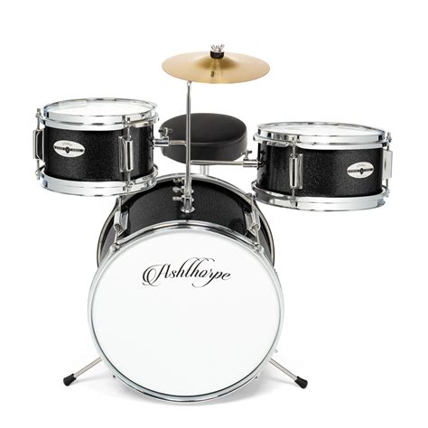 3 Piece Junior Drum Set Complete Mini Children Kid Beginner Kit Ebay