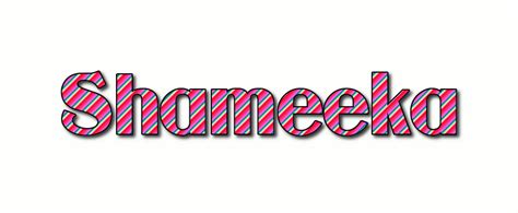 Shameeka Logo Herramienta De Diseño De Nombres Gratis De Flaming Text