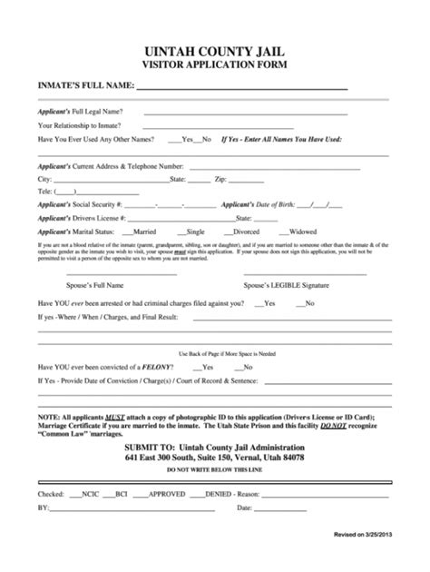 Printable Fake Jail Release Papers