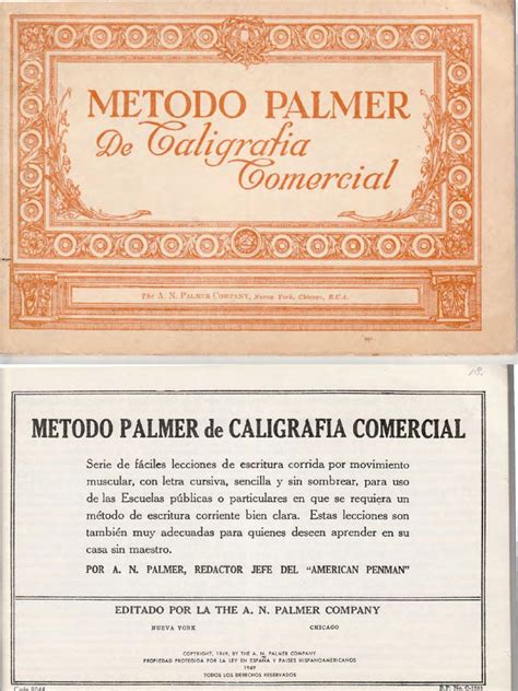 Palmer Método De Caligrafía Escritura Mano