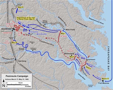 Peninsula Campaign March 17may 31 1862 Encyclopedia Virginia