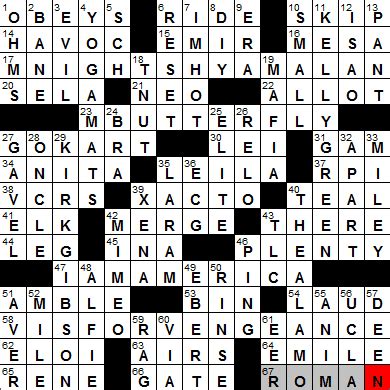 In case something is wrong or missing you are kindly requested to leave a message below and one of our staff members will be more than happy to. 0106-14 New York Times Crossword Answers 6 Jan 14, Monday ...