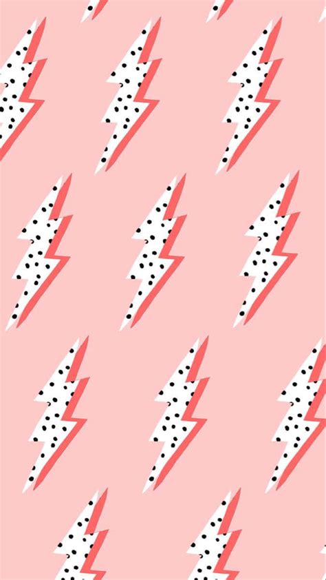 Free Download Download A Pink And White Lightning Bolt Pattern