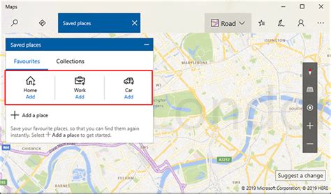 How To Save Favorite Places In Windows 10 Maps