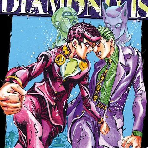 Josuke And Kira Drawn By Araki In 1996 For The Cover Of Diamond Is