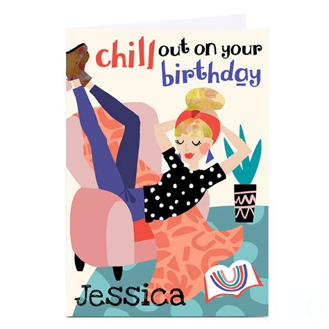 Buy Personalised Bev Hopwood Birthday Card Chill Out For Gbp 229