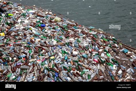 Garbage Floating On The Surface Of Sea Hi Res Stock Photography And