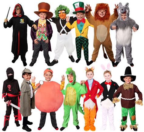 Boys Book Character Costumes World Book Day Childs Fancy Dress Film