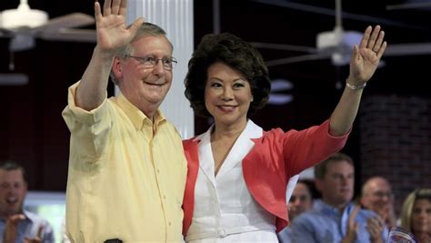 'you leave my husband alone,' transportation secretary elaine chao says during confrontation with demonstrators. Mitch McConnell EXPOSED In Latest Bombshell - Captial Hill