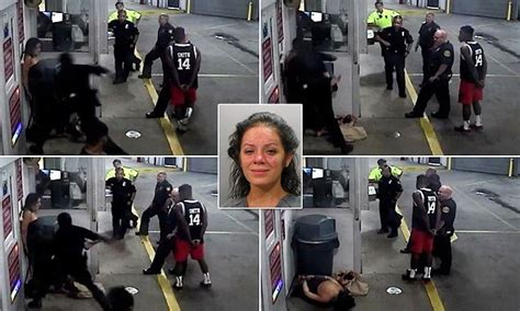 Shocking Moment A Florida Police Officer Repeatedly Punches A Handcuffed Woman Daily Mail Online