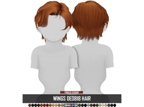 Wings Oe0818 Hair Toddler Version The Sims 4 Download