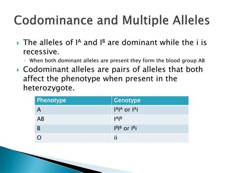 Codominance is contrary to typical mendelian genetics, in that no one allele is dominant to the other, so they are both expressed equally. PPT - Theoretical Genetics PowerPoint Presentation - ID ...