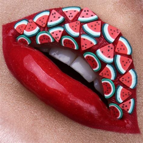 ️🍉👄💚🍈👄 ️🍓👄 Lipart Lips Art Trend Summer2018 Nyxcosmetics Makeup