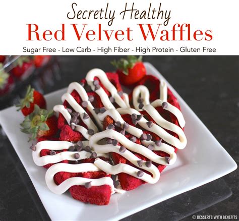 Fiber desserts are extremely rigid and offer better durability in kitchens. Desserts With Benefits Healthy Low Carb and Gluten Free Red Velvet Waffles with Cream Cheese ...