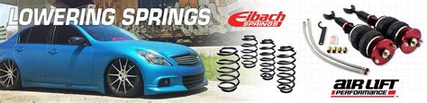 Infiniti Lowering Springs For High Performance Handling By Eibach And Air Lift Performance