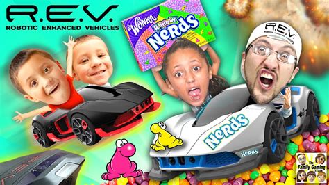 Rev Cars Battle W Nerds Candy All Over The Floor Fgteev