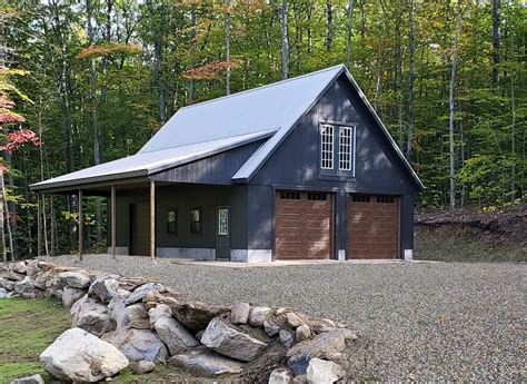 In side entry garages, doors are customize your two car garage with viking steel structures as per your needs select the width, length and height of you building to park almost any. Standard Attic Workshop Two Car Prefab Garage Photo ...