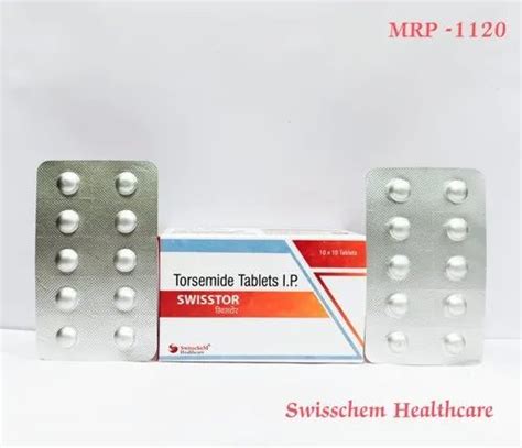 Swisstor Tab Torsemide Tablets Mg Swisschem Healthcare Prescription At Rs Box In Panchkula