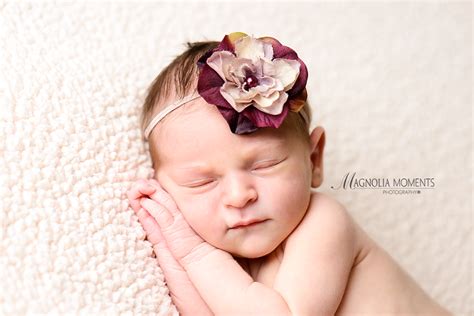 Newborn Baby Girl Swaddled Photo Session Montgomery County Magnolia