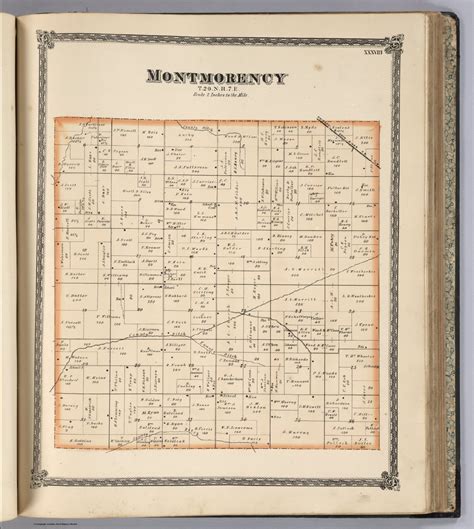Montmorency, Whiteside County, Illinois. - David Rumsey Historical Map