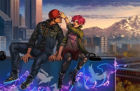 Infamous Second Son Delsin Rowe Character Art Character Design